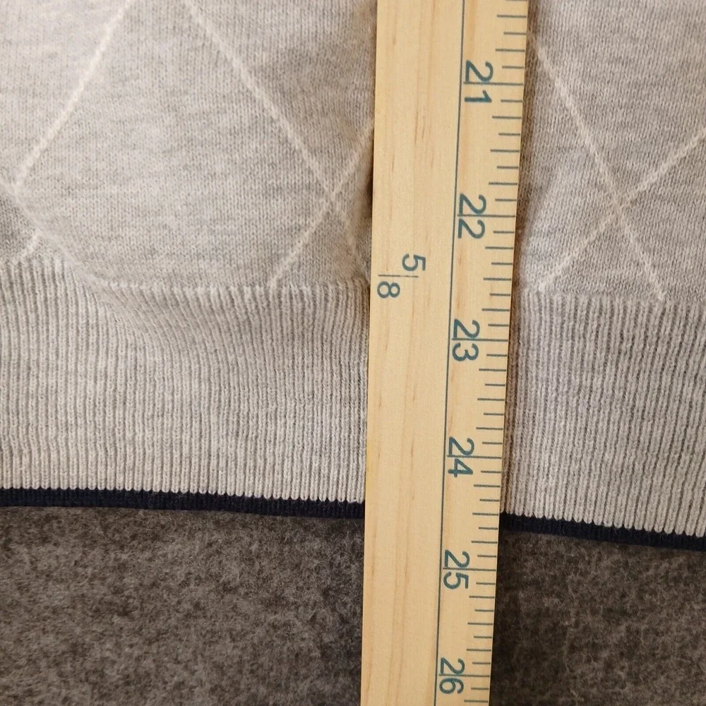 Claiborne by John Bartlett Men's Size Large Gray Geometric Golf Outdoor‎ Vest